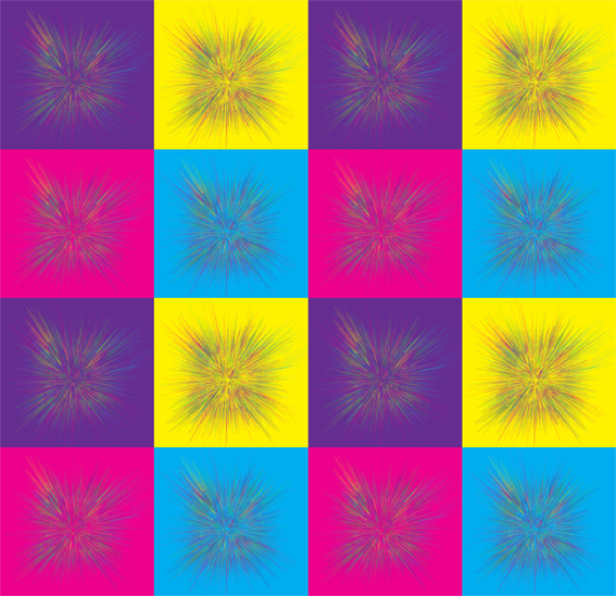  Pop  Art  Flower  Pattern Mark Catley Design 